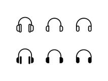 Icona Logo Vector Symbol della cuffia Icona della cuffia avricolare isolata su fondo bianco illustrazione vettoriale Icona Logo Vector Symbol della cuffia Icona della cuffia avricolare isolata su fondo bianco illustrazione vettoriale