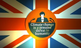Icona piana della donna con la citazione di Theresa May royalty illustrazione gratis Icona piana della donna con la citazione di Theresa May royalty illustrazione gratis