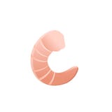Icona sbucciata del gamberetto Segno relativo dei frutti di mare Ingrediente per pizza per il menu, etichetta, logo illustrazione di stock Icona sbucciata del gamberetto Segno relativo dei frutti di mare Ingrediente per pizza per il menu, etichetta, logo illustrazione di stock