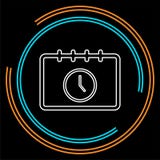 Icona, tempo ed orologio di appuntamento del calendario royalty illustrazione gratis Icona, tempo ed orologio di appuntamento del calendario royalty illustrazione gratis