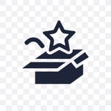 Icona trasparente del nuovo prodotto Progettazione di simbolo del nuovo prodotto da Sta illustrazione di stock Icona trasparente del nuovo prodotto Progettazione di simbolo del nuovo prodotto da Sta illustrazione di stock