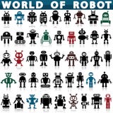 Icone del robot illustrazione di stock Icone del robot illustrazione di stock