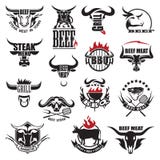 Icone della carne del manzo royalty illustrazione gratis Icone della carne del manzo royalty illustrazione gratis