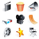 Icone di film. royalty illustrazione gratis Icone di film. royalty illustrazione gratis
