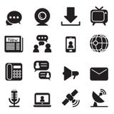 Icone di tecnologia della comunicazione illustrazione vettoriale Icone di tecnologia della comunicazione illustrazione vettoriale