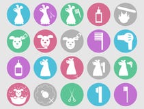 Icone governare del cane messe royalty illustrazione gratis Icone governare del cane messe royalty illustrazione gratis