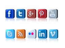 Icone sociali di media Icone sociali di media