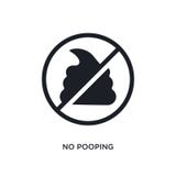 icono aislado no pooping negro del vector el ejemplo simple del elemento del tr?fico se?al iconos del vector del concepto no el p stock de ilustración icono aislado no pooping negro del vector el ejemplo simple del elemento del tr?fico se?al iconos del vector del concepto no el p stock de ilustración
