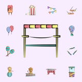 icono coloreado cuerda del circo sistema universal de los iconos del circo para la web y el móvil ilustración del vector icono coloreado cuerda del circo sistema universal de los iconos del circo para la web y el móvil ilustración del vector