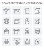 Icono concreto de la prueba stock de ilustración Icono concreto de la prueba stock de ilustración