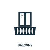 Icono creativo del balcón Ejemplo simple del elemento Diseño del símbolo del concepto del balcón de la colección de las propiedad stock de ilustración Icono creativo del balcón Ejemplo simple del elemento Diseño del símbolo del concepto del balcón de la colección de las propiedad stock de ilustración