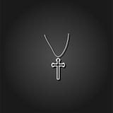 Icono cruzado de la religión plano libre illustration Icono cruzado de la religión plano libre illustration