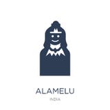Icono de Alamelu Icono plano de moda de Alamelu del vector en el backgroun blanco stock de ilustración Icono de Alamelu Icono plano de moda de Alamelu del vector en el backgroun blanco stock de ilustración