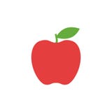 Icono de Apple, diseño simple, clip art del icono de Apple ilustración del vector Icono de Apple, diseño simple, clip art del icono de Apple ilustración del vector