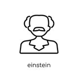 Icono de Einstein de la colección stock de ilustración Icono de Einstein de la colección stock de ilustración