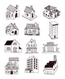 Icono de la casa, ejemplo del vector ilustración del vector Icono de la casa, ejemplo del vector ilustración del vector