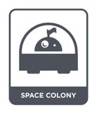 icono de la colonia del espacio en estilo de moda del diseño icono de la colonia del espacio aislado en el fondo blanco icono del ilustración del vector icono de la colonia del espacio en estilo de moda del diseño icono de la colonia del espacio aislado en el fondo blanco icono del ilustración del vector