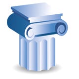 Icono de la columna libre illustration Icono de la columna libre illustration