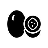 Icono de la fruta de la pasión stock de ilustración Icono de la fruta de la pasión stock de ilustración