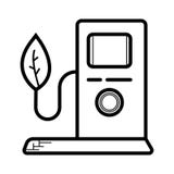 Icono de la gasolinera ilustración del vector Icono de la gasolinera ilustración del vector