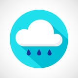Icono de la lluvia del tiempo stock de ilustración Icono de la lluvia del tiempo stock de ilustración