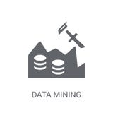 Icono de la minería de datos stock de ilustración Icono de la minería de datos stock de ilustración