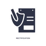 icono de la rectificación en el fondo blanco Ejemplo simple del elemento del concepto del gdpr ilustración del vector icono de la rectificación en el fondo blanco Ejemplo simple del elemento del concepto del gdpr ilustración del vector