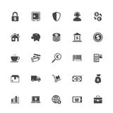 Icono de las compras y del comercio en Whit Background stock de ilustración Icono de las compras y del comercio en Whit Background stock de ilustración