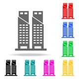 icono de las torres gemelas Elementos en los iconos coloreados multi para los apps móviles del concepto y del web Iconos para el ilustración del vector icono de las torres gemelas Elementos en los iconos coloreados multi para los apps móviles del concepto y del web Iconos para el ilustración del vector