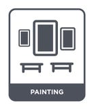 icono de pintura en estilo de moda del diseño icono de pintura aislado en el fondo blanco plano simple y moderno del icono de pin stock de ilustración icono de pintura en estilo de moda del diseño icono de pintura aislado en el fondo blanco plano simple y moderno del icono de pin stock de ilustración