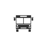 Icono del autobús plano stock de ilustración Icono del autobús plano stock de ilustración