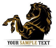 Icono del caballo del mustango ilustración del vector Icono del caballo del mustango ilustración del vector