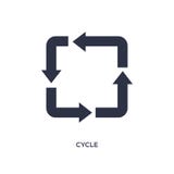 icono del ciclo en el fondo blanco Ejemplo simple del elemento del concepto de la orientación ilustración del vector icono del ciclo en el fondo blanco Ejemplo simple del elemento del concepto de la orientación ilustración del vector