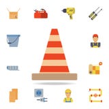 icono del cono del camino del color Sistema detallado de herramientas de la construcción del color Diseño gráfico superior Uno de libre illustration icono del cono del camino del color Sistema detallado de herramientas de la construcción del color Diseño gráfico superior Uno de libre illustration