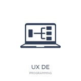 Icono del diseño de UX Icono plano de moda del diseño de UX del vector en el backg blanco stock de ilustración Icono del diseño de UX Icono plano de moda del diseño de UX del vector en el backg blanco stock de ilustración