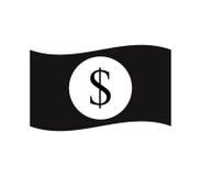 Icono del dólar ilustrado Imágenes de archivo libres de regalías Icono del dólar ilustrado Imágenes de archivo libres de regalías