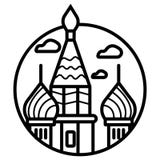 Icono del edificio de Moscú el Kremlin libre illustration Icono del edificio de Moscú el Kremlin libre illustration