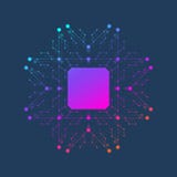 Icono del ejemplo del vector del microprocesador - símbolo del chip de ordenador o elemento del diseño Procesador del chip de ord ilustración del vector Icono del ejemplo del vector del microprocesador - símbolo del chip de ordenador o elemento del diseño Procesador del chip de ord ilustración del vector