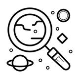 Icono del espacio stock de ilustración Icono del espacio stock de ilustración