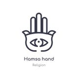 icono del esquema de la mano del hamsa l?nea aislada ejemplo del vector de la colecci?n de la religi?n icono fino editable de la ilustración del vector icono del esquema de la mano del hamsa l?nea aislada ejemplo del vector de la colecci?n de la religi?n icono fino editable de la ilustración del vector