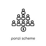 Icono del esquema de Ponzi libre illustration Icono del esquema de Ponzi libre illustration
