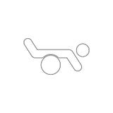 Icono del esquema del ejercicio del gimnasta Las muestras y los s?mbolos se pueden utilizar para la web, logotipo, app m?vil, UI, stock de ilustración Icono del esquema del ejercicio del gimnasta Las muestras y los s?mbolos se pueden utilizar para la web, logotipo, app m?vil, UI, stock de ilustración