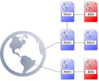 Icono del fichero de HTML de Internet, icono 404 y worldmap Foto de archivo libre de regalías Icono del fichero de HTML de Internet, icono 404 y worldmap Foto de archivo libre de regalías