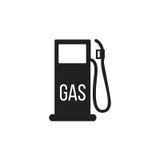 Icono del gas o de la gasolinera Surtidor de gasolina con la boca Ilustración del vector aislada en el fondo blanco libre illustration Icono del gas o de la gasolinera Surtidor de gasolina con la boca Ilustración del vector aislada en el fondo blanco libre illustration