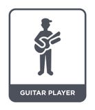 icono del guitarrista en estilo de moda del diseño icono del guitarrista aislado en el fondo blanco icono del vector del guitarri stock de ilustración icono del guitarrista en estilo de moda del diseño icono del guitarrista aislado en el fondo blanco icono del vector del guitarri stock de ilustración