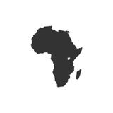 Icono del mapa de África ilustración del vector Icono del mapa de África ilustración del vector