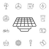 Icono del panel solar Ejemplo simple del elemento Diseño del símbolo del panel solar del sistema de la colección de la ecología P libre illustration Icono del panel solar Ejemplo simple del elemento Diseño del símbolo del panel solar del sistema de la colección de la ecología P libre illustration