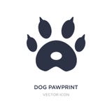 icono del pawprint del perro en el fondo blanco Ejemplo simple del elemento del concepto de la caridad ilustración del vector icono del pawprint del perro en el fondo blanco Ejemplo simple del elemento del concepto de la caridad ilustración del vector