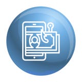 Icono del phishing del dinero, estilo del esquema libre illustration Icono del phishing del dinero, estilo del esquema libre illustration