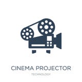 icono del proyector del cine en estilo de moda del diseño icono del proyector del cine aislado en el fondo blanco icono del vecto stock de ilustración icono del proyector del cine en estilo de moda del diseño icono del proyector del cine aislado en el fondo blanco icono del vecto stock de ilustración